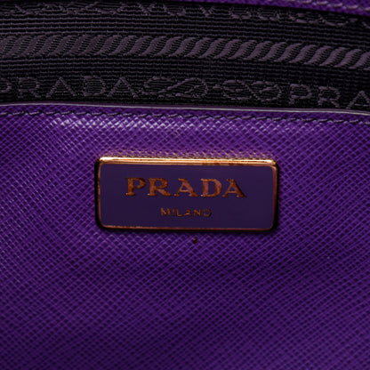 Prada Saffiano Medium Galleria Double Zip Tote Viola 6 of 12