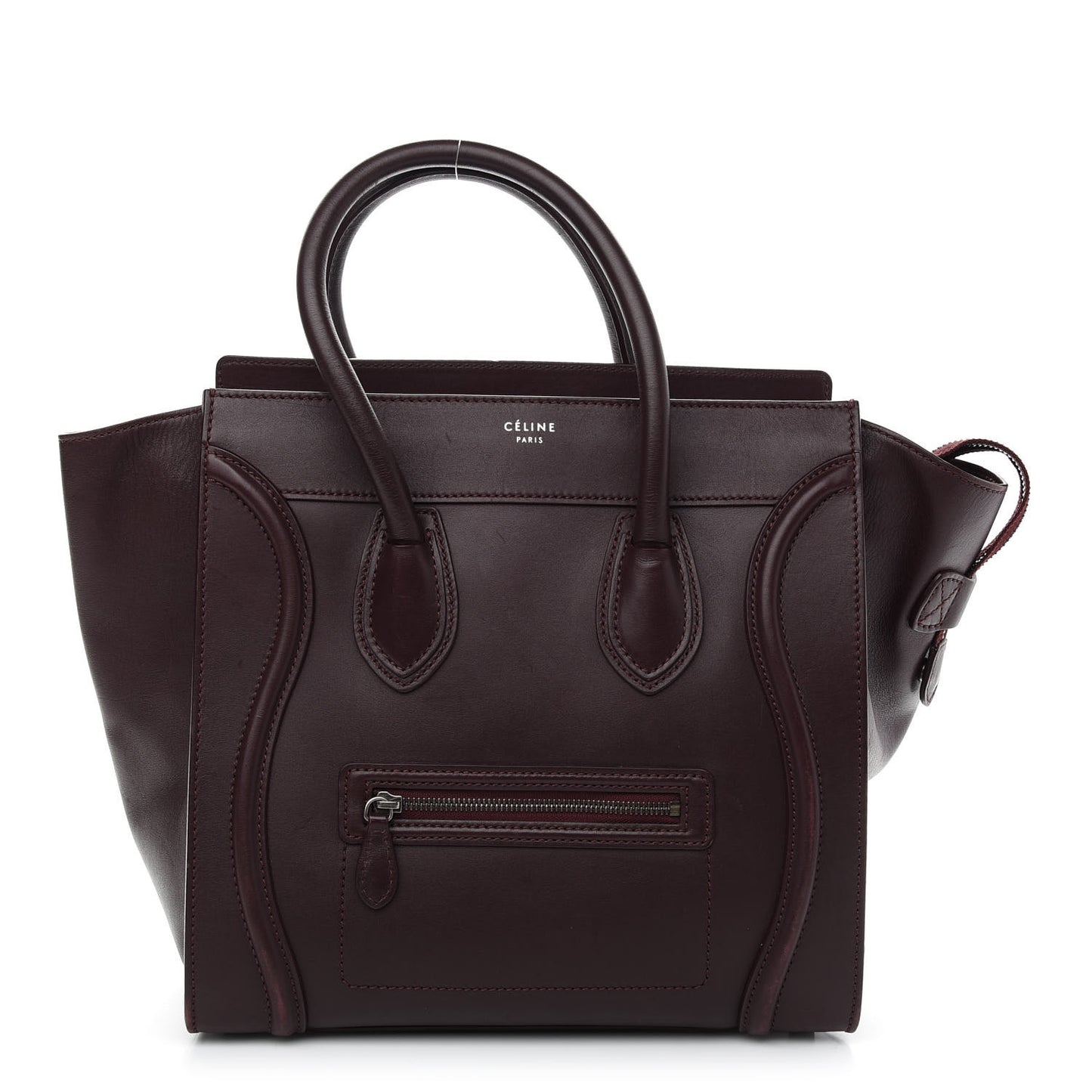 Smooth Calfskin Mini Luggage Burgundy