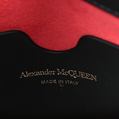 Alexander McQueen ALEXANDER MCQUEEN Calfskin The Small Story Bag Black Red 6 of 9