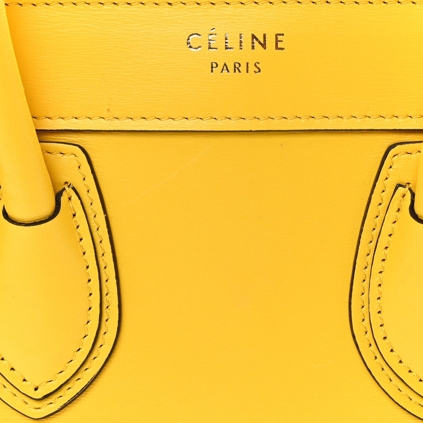 Smooth Calfskin Nano Luggage Yellow
