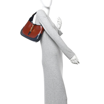 Gucci Boarded Dyana Lux Calfskin Bi-Color Small Jackie 1961 Hobo Mineral Red Blue 2 of 12