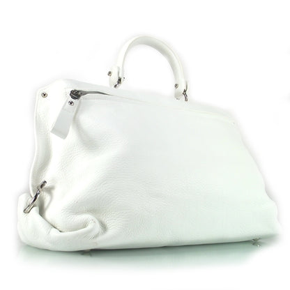 FASHIONPHILE SALVATOREFERRAGAMOLeatherLargeSofiaWhite 4 of 9