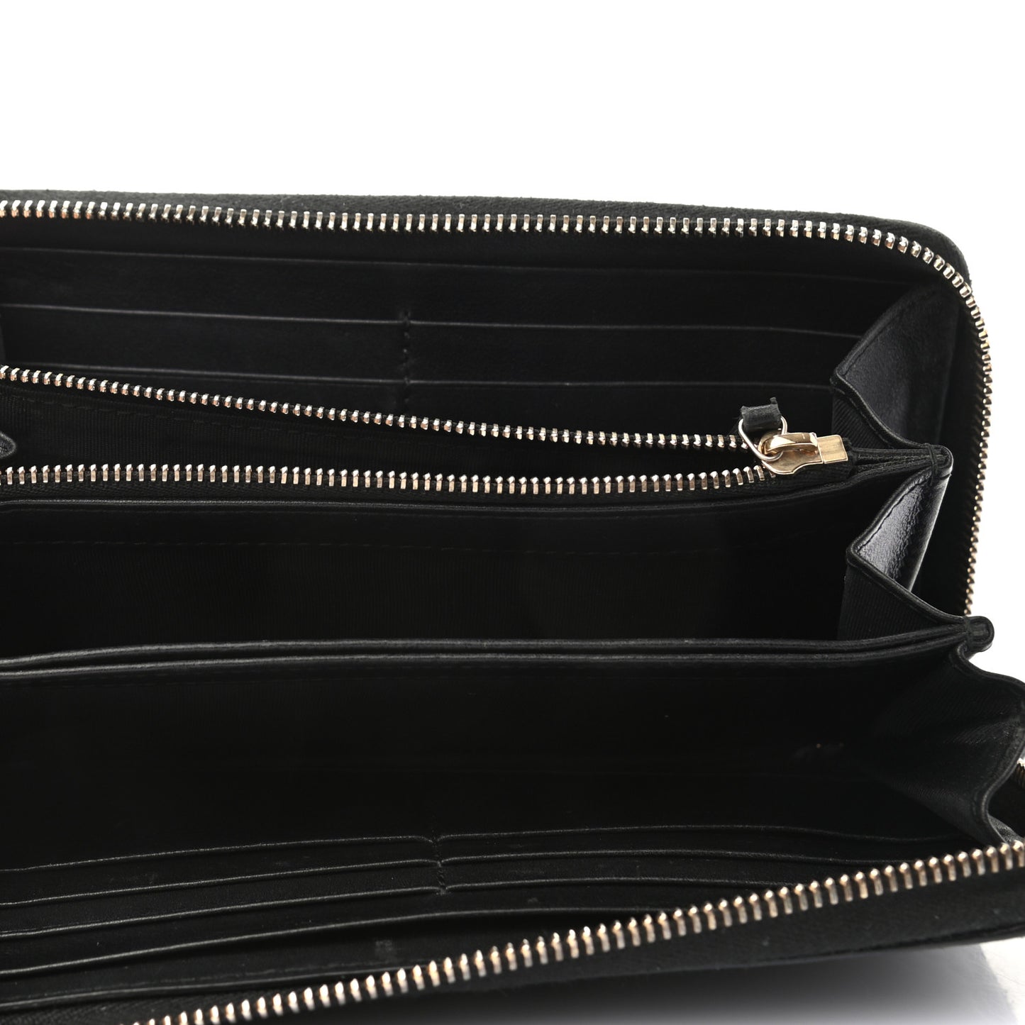 Guccissima Signature Microguccissima Bree Zip Around Wallet Black
