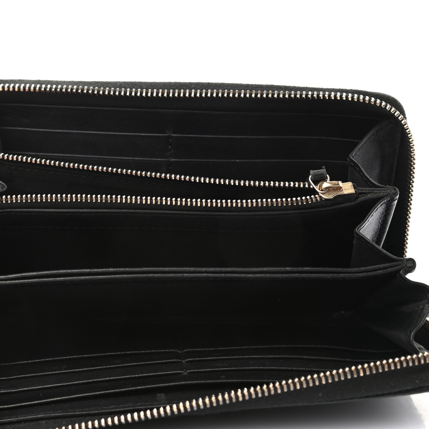 Gucci Guccissima Signature Microguccissima Bree Zip Around Wallet Black 5 of 8