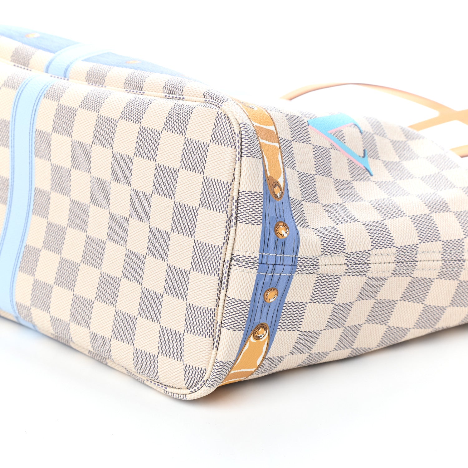 Louis Vuitton Damier Azur Summer Trunks Neo Neverfull MM 9 of 9