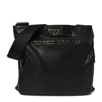 Prada City Calf Messenger Bag Black 1 of 9