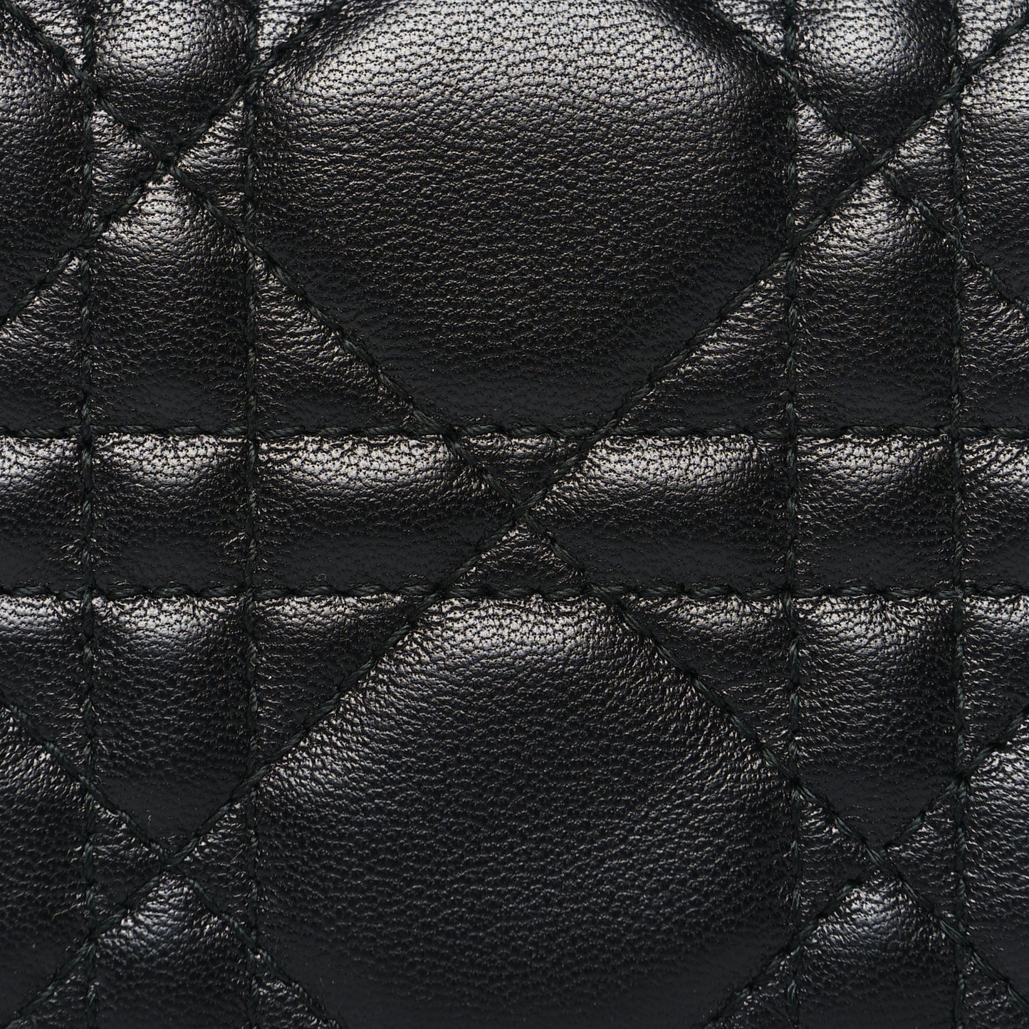 Lambskin Cannage Bi-Color Small Lady Dior Flap Card Holder Black Pink