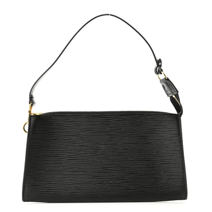 Louis Vuitton Epi Pochette Accessories 24 Black 1 of 8