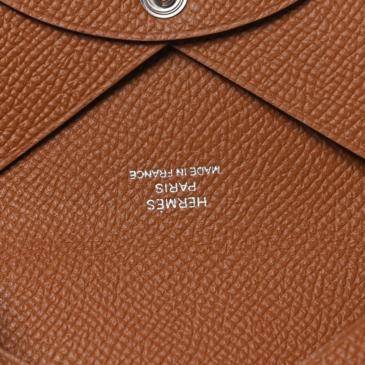 Hermes Epsom Calvi Card Case Gold 6 of 8