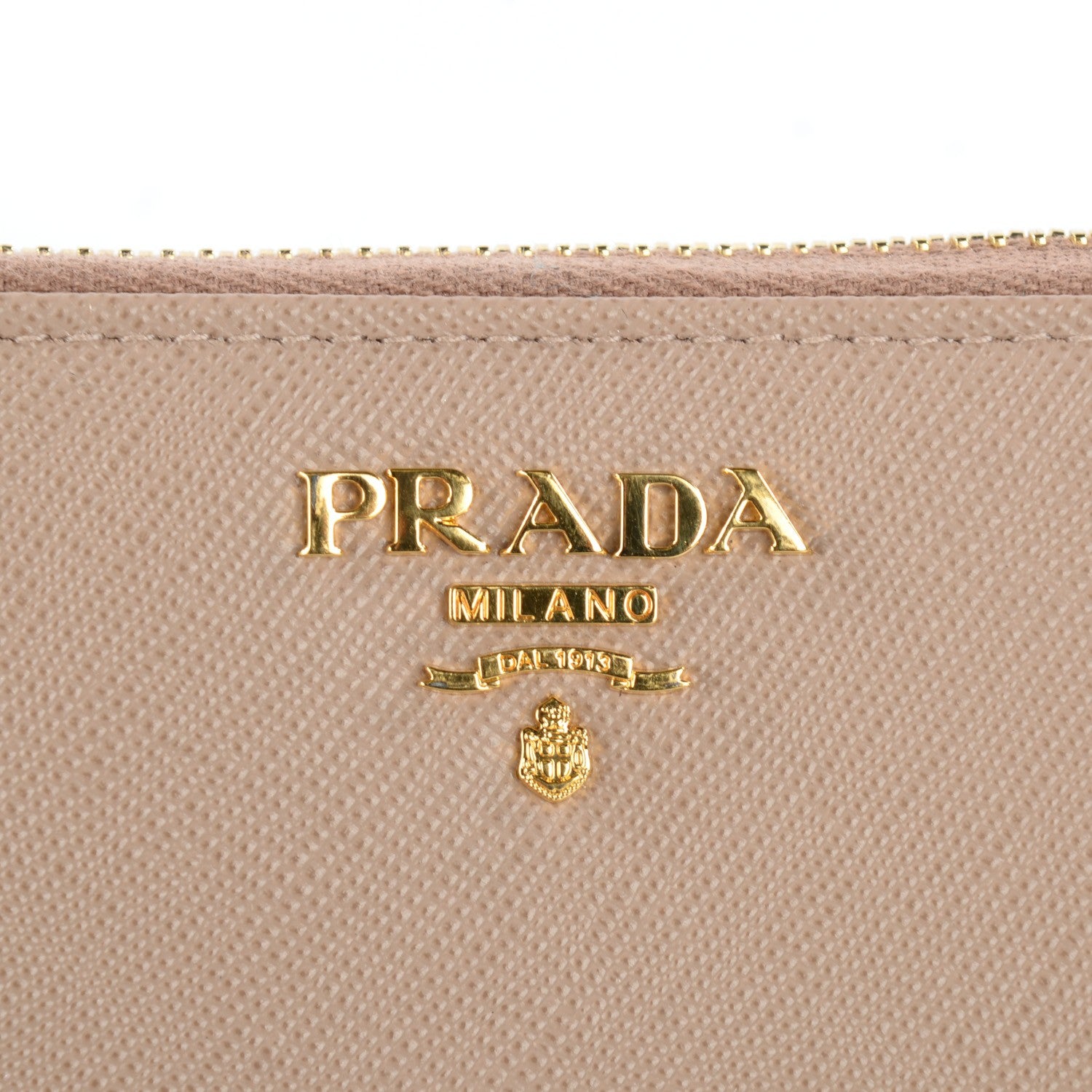 Prada Saffiano Metal Zip Around Wallet Cammeo 6 of 9