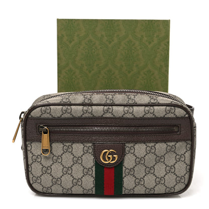 Gucci Soft GG Supreme Monogram Medium Ophidia Belt Bag Dark Brown 11 of 11