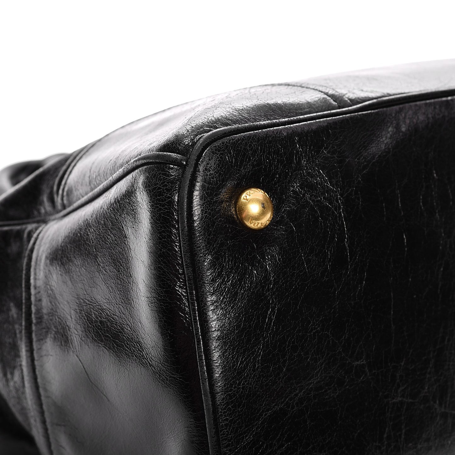 Vitello Shine Tote Nero Black
