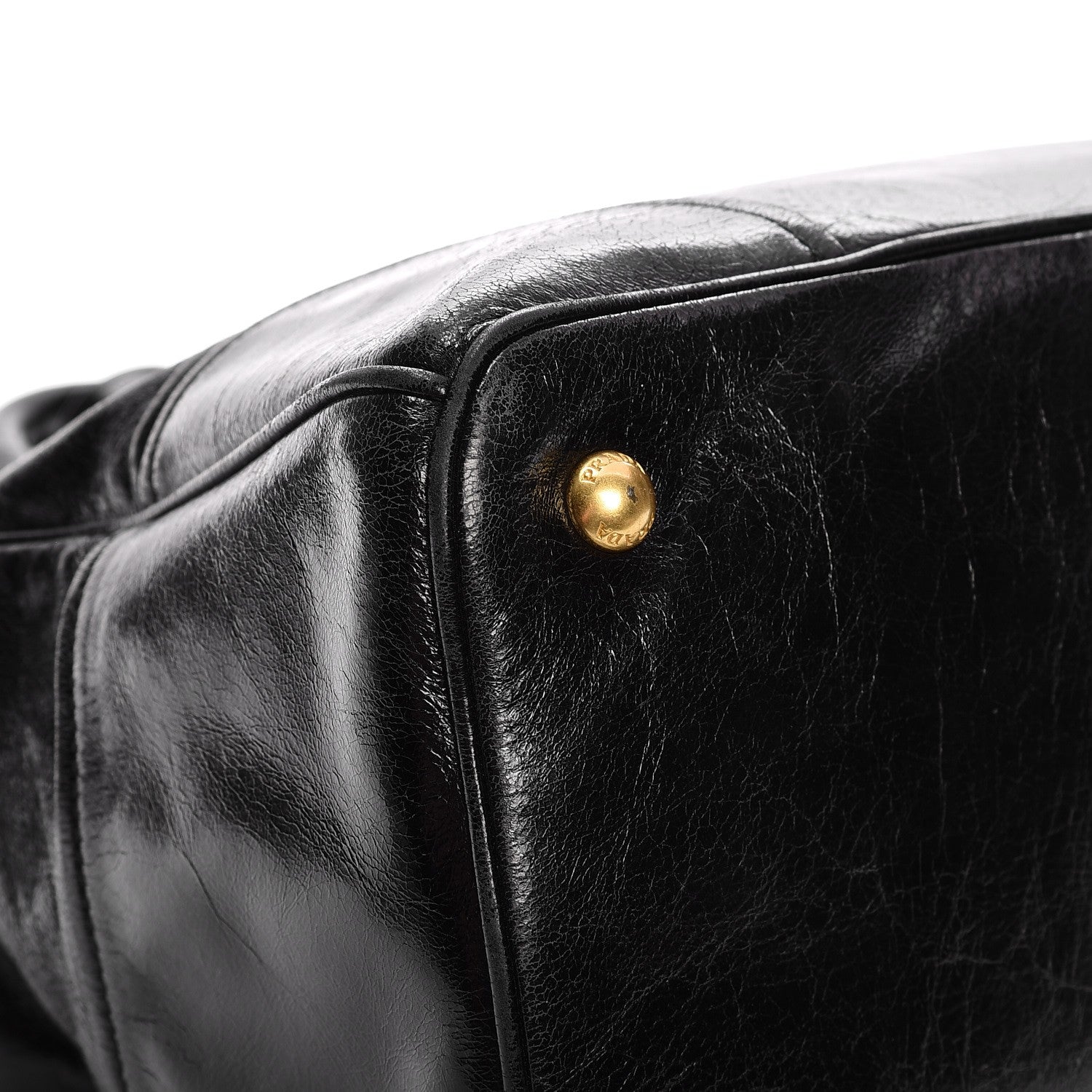 Prada Vitello Shine Tote Nero Black 9 of 12
