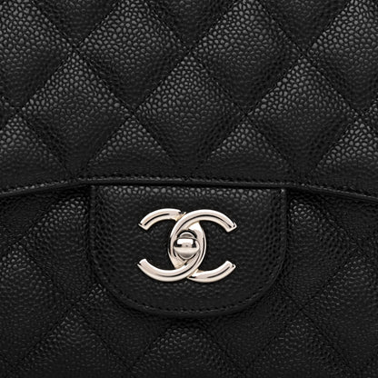 Chanel Caviar Quilted Jumbo Single Flap Black 10 of 11