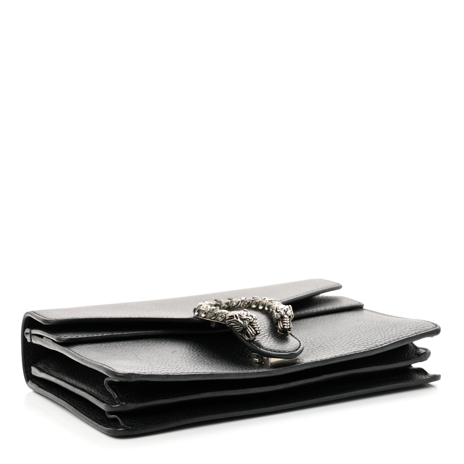 Gucci Pebbled Calfskin Small Dionysus Shoulder Bag Black 4 of 13