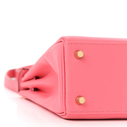 Hermes Swift Kelly Retourne 25 Rose Azalee 9 of 11