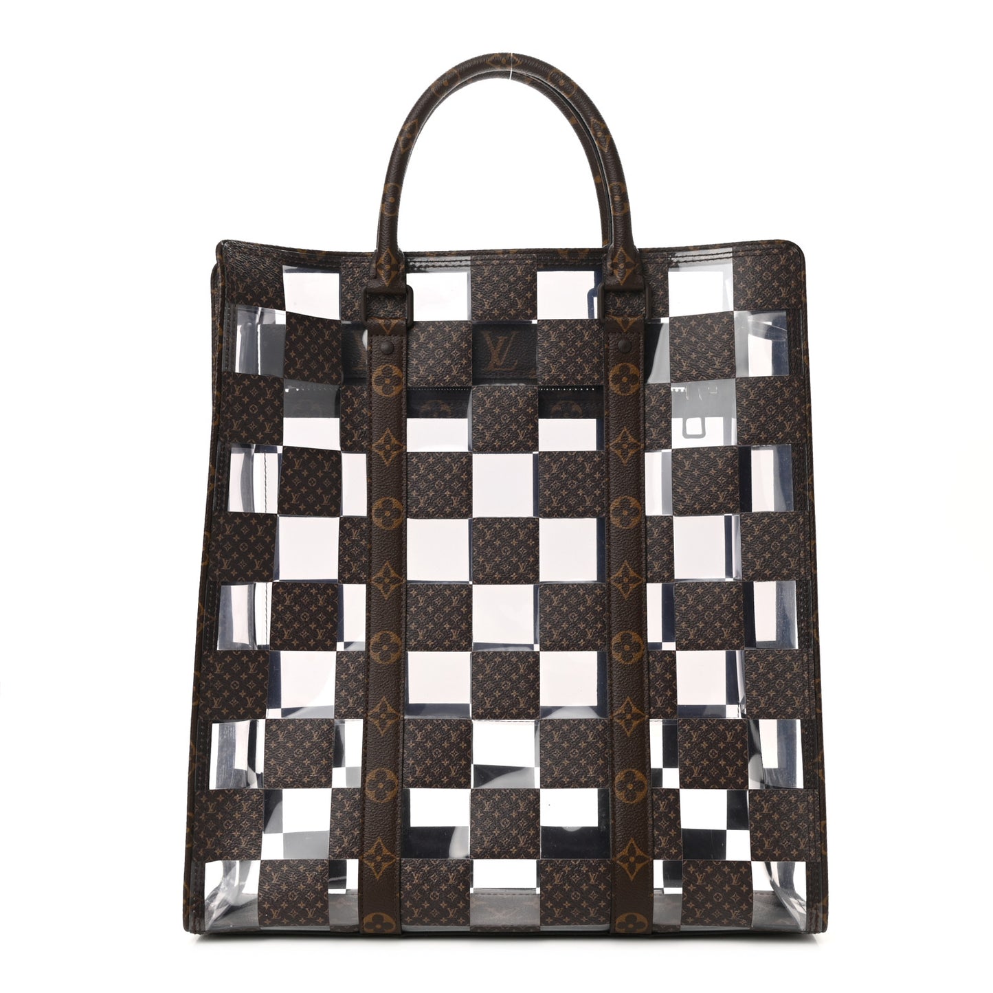 PVC Monogram Chess Sac Plat