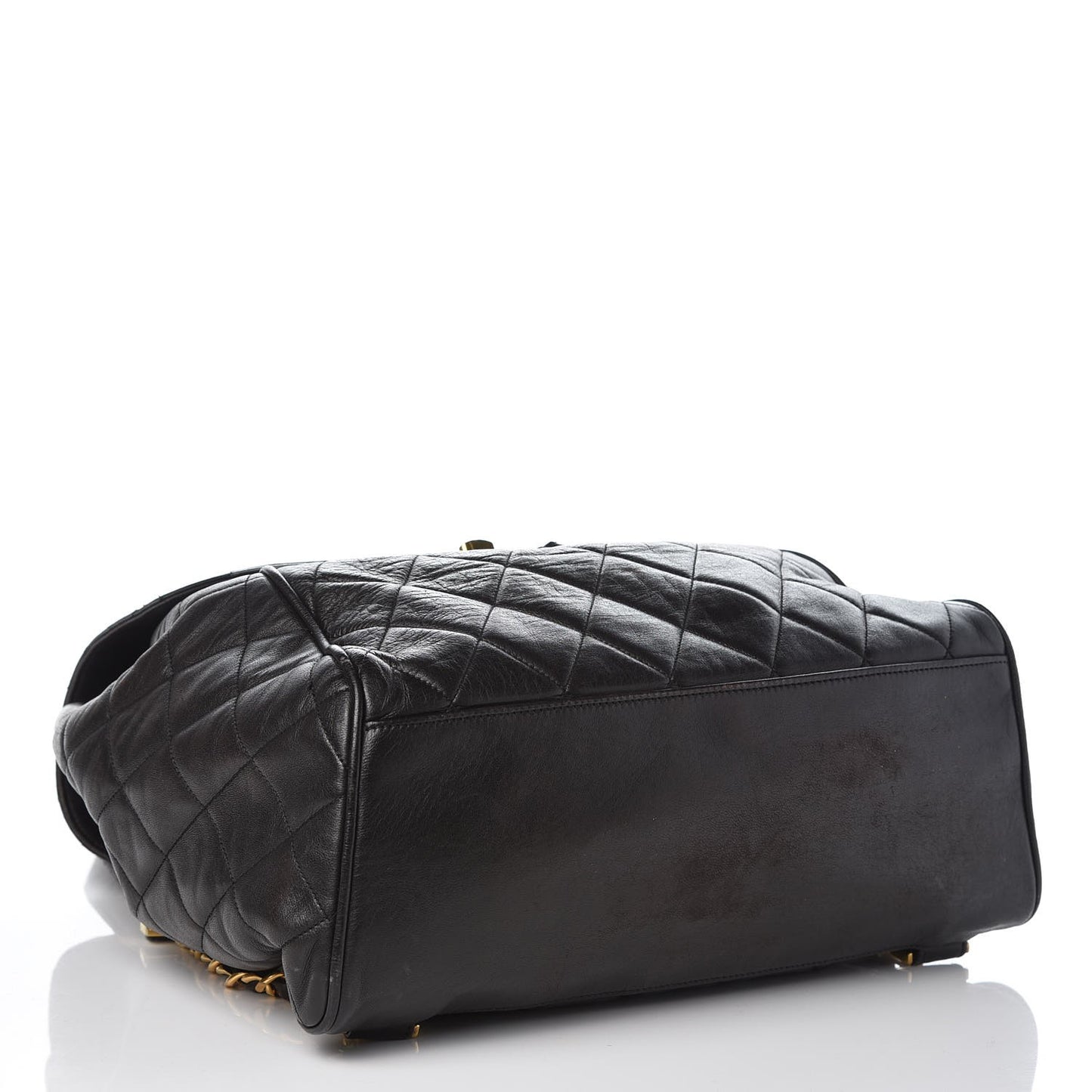 Lambskin Quilted Backpack Black