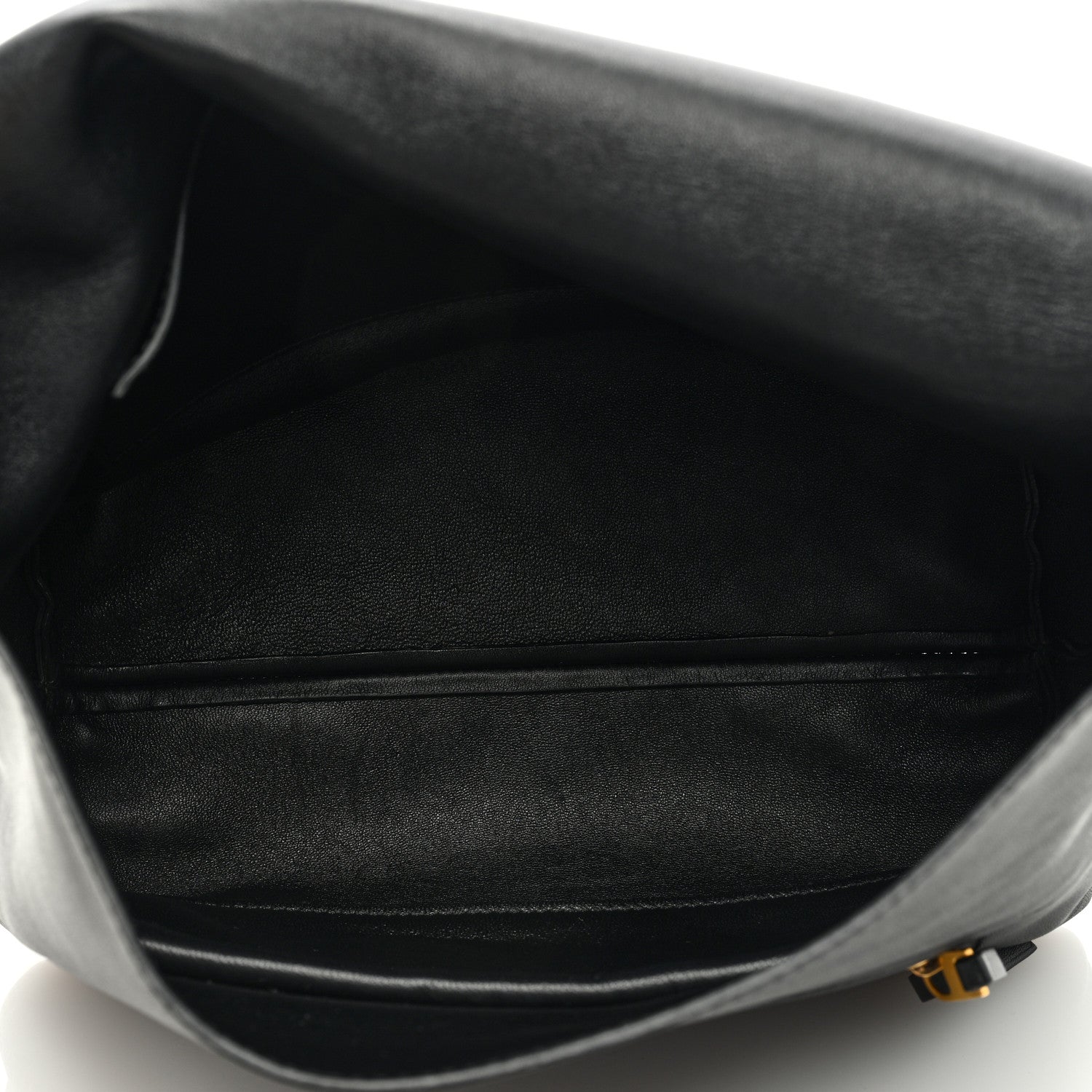 Celine Smooth Calfskin Flap Clasp Bag Black 5 of 9