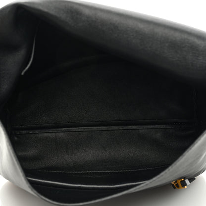 Celine Smooth Calfskin Flap Clasp Bag Black 5 of 9