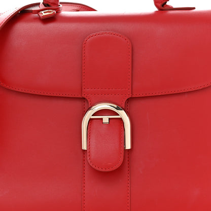 Delvaux Box Calfskin MM Brillant Satchel Red 8 of 17