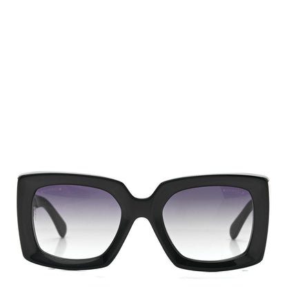 Chanel Acetate Rectangle Sunglasses 5435 Black 2 of 8