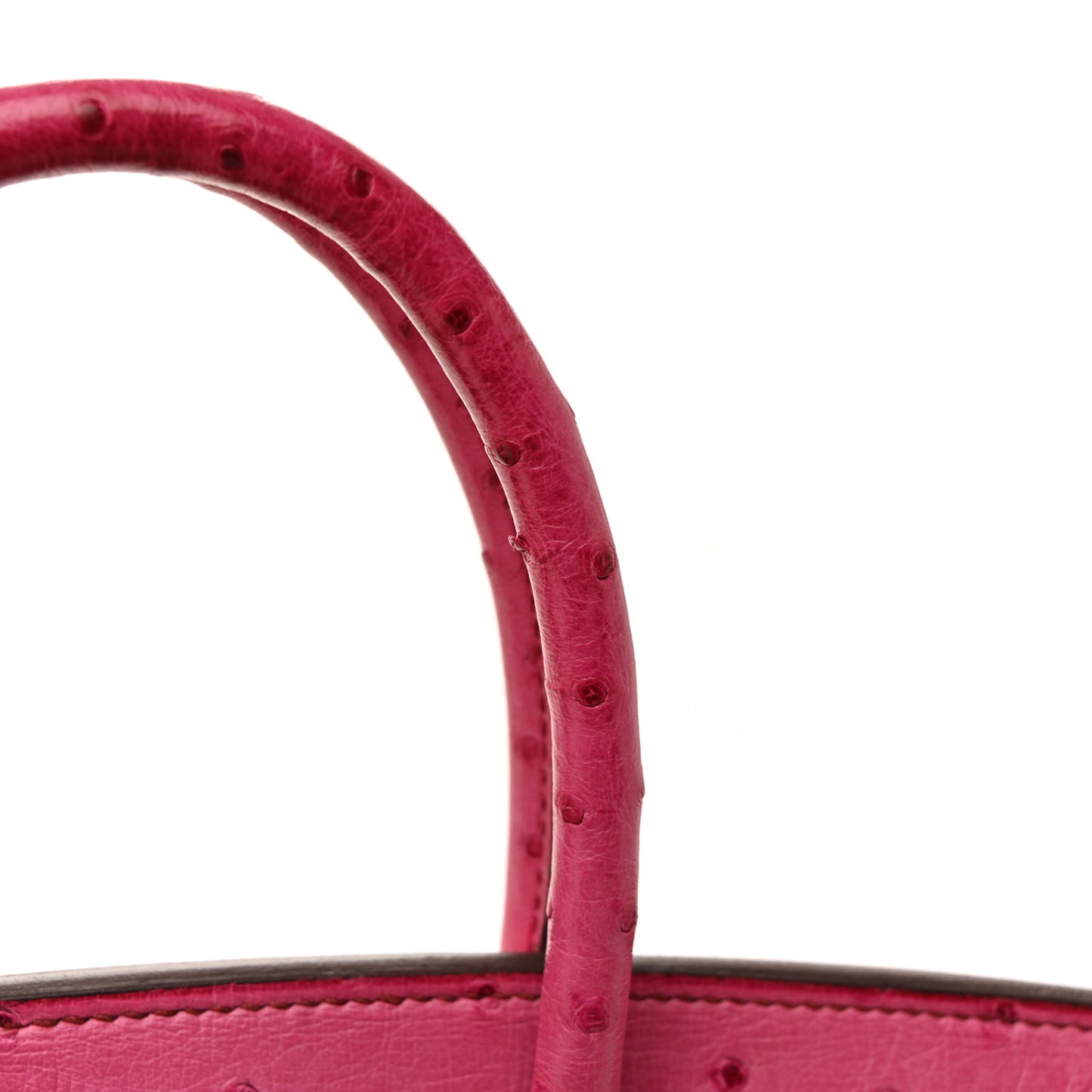 Ostrich Birkin 30 Rose Pourpre