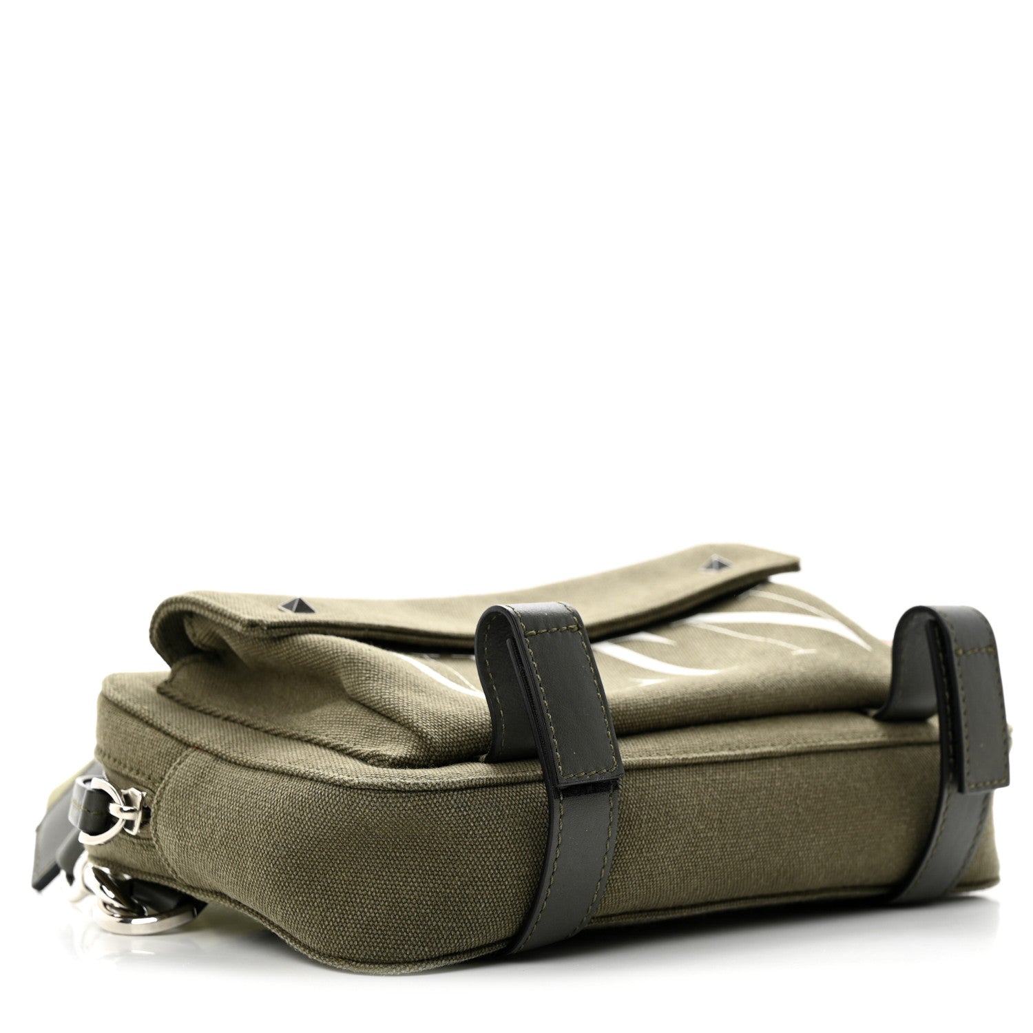 Valentino Garavani Canvas VLTN Print Rockstud Crossbody Olive 4 of 11