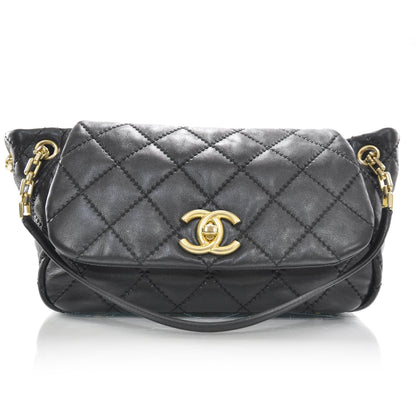 Chanel Calfskin Quilted Retro Chain Flap Black 1 of 9