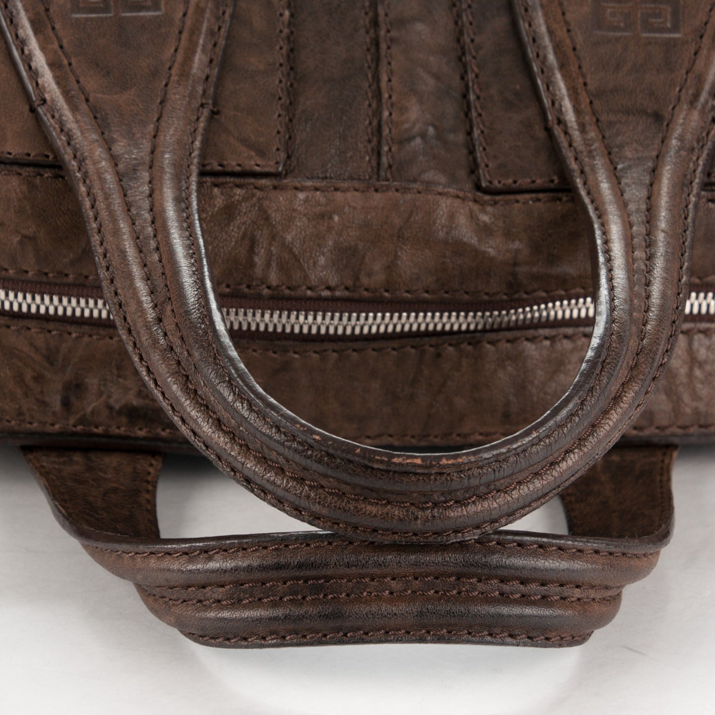 Wrinkled Lambskin Large Nightingale Dark Brown