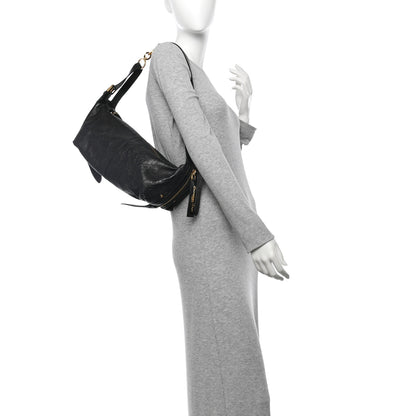 Christian Dior Crinkled Calfskin Macrocannage Medium D-Journey Bag Black 2 of 11