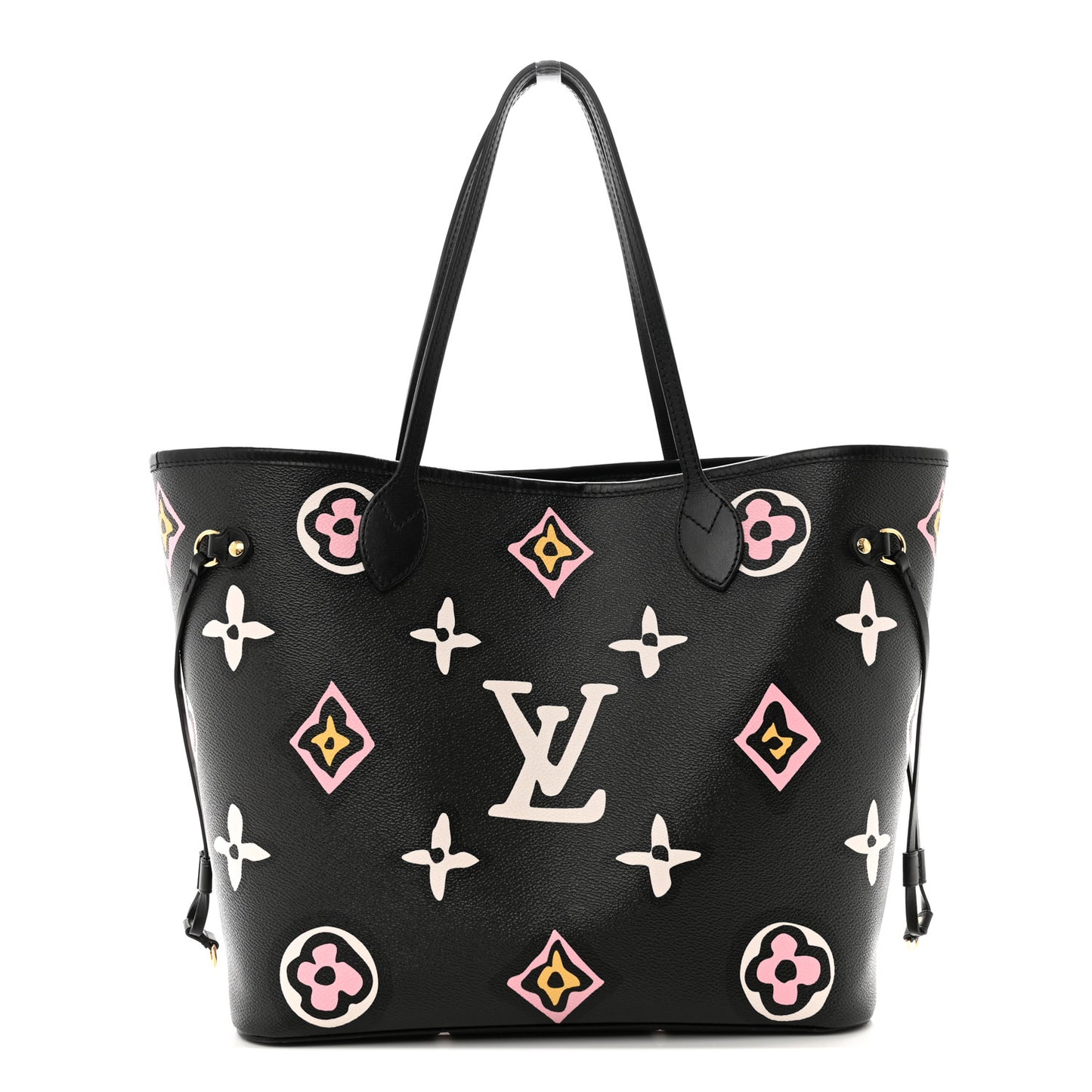 Monogram Giant Wild at Heart Neverfull MM Black