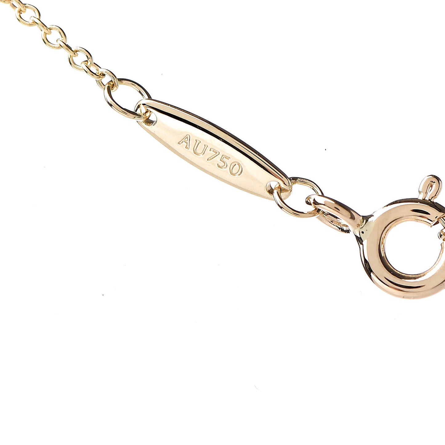 18K Yellow Gold Diamond .20ct Elsa Peretti Diamonds by the Yard Pendant Necklace