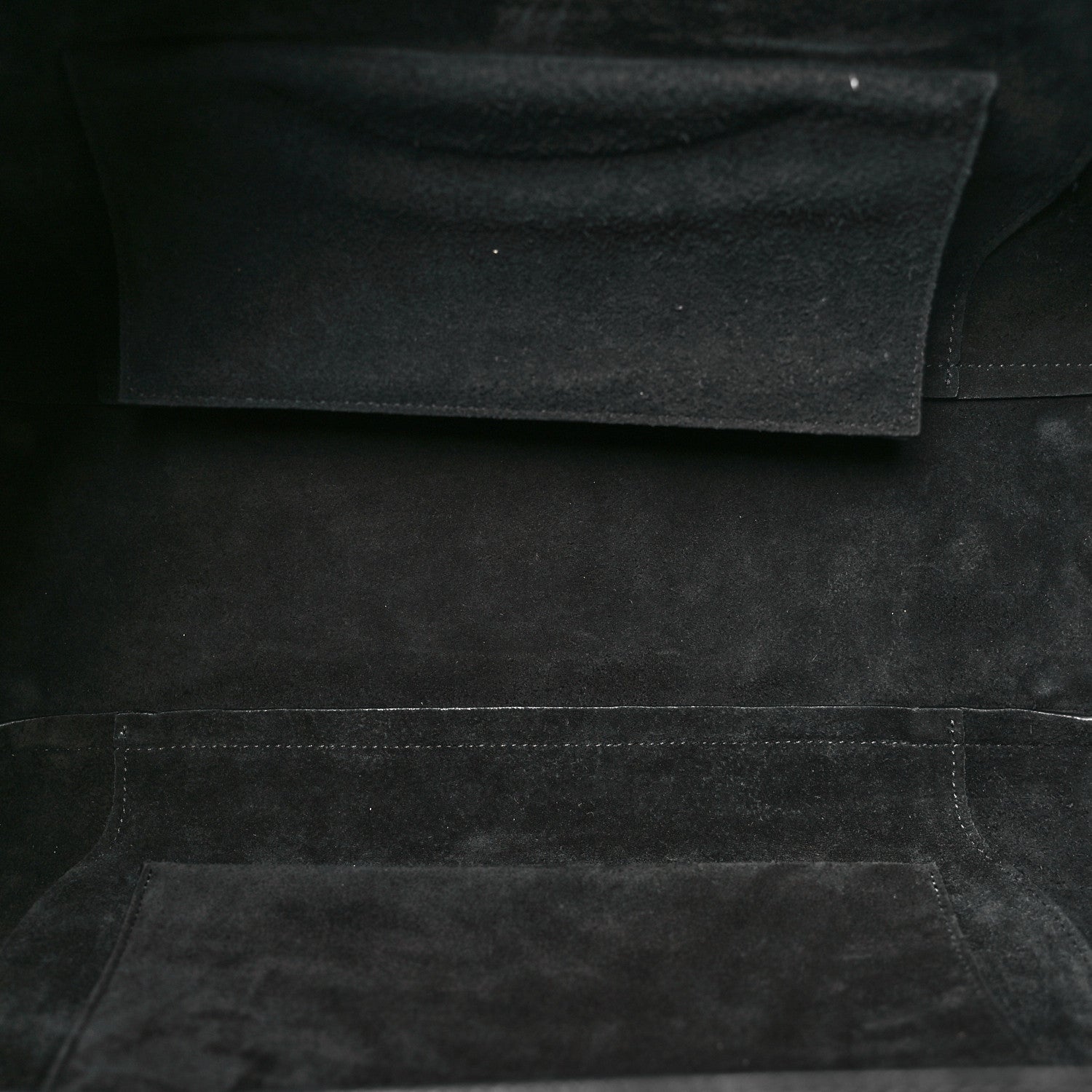 Celine Supple Shiny Lambskin Medium Smiling New Luggage Black 5 of 10