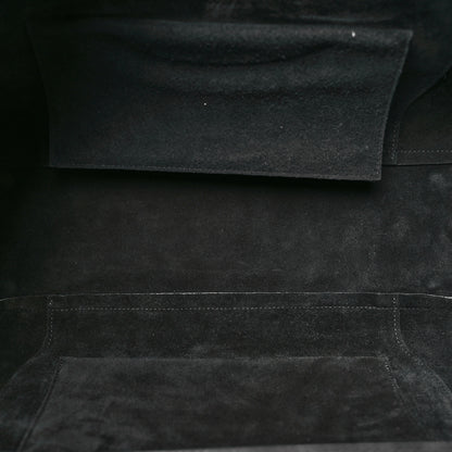 Celine Supple Shiny Lambskin Medium Smiling New Luggage Black 5 of 10