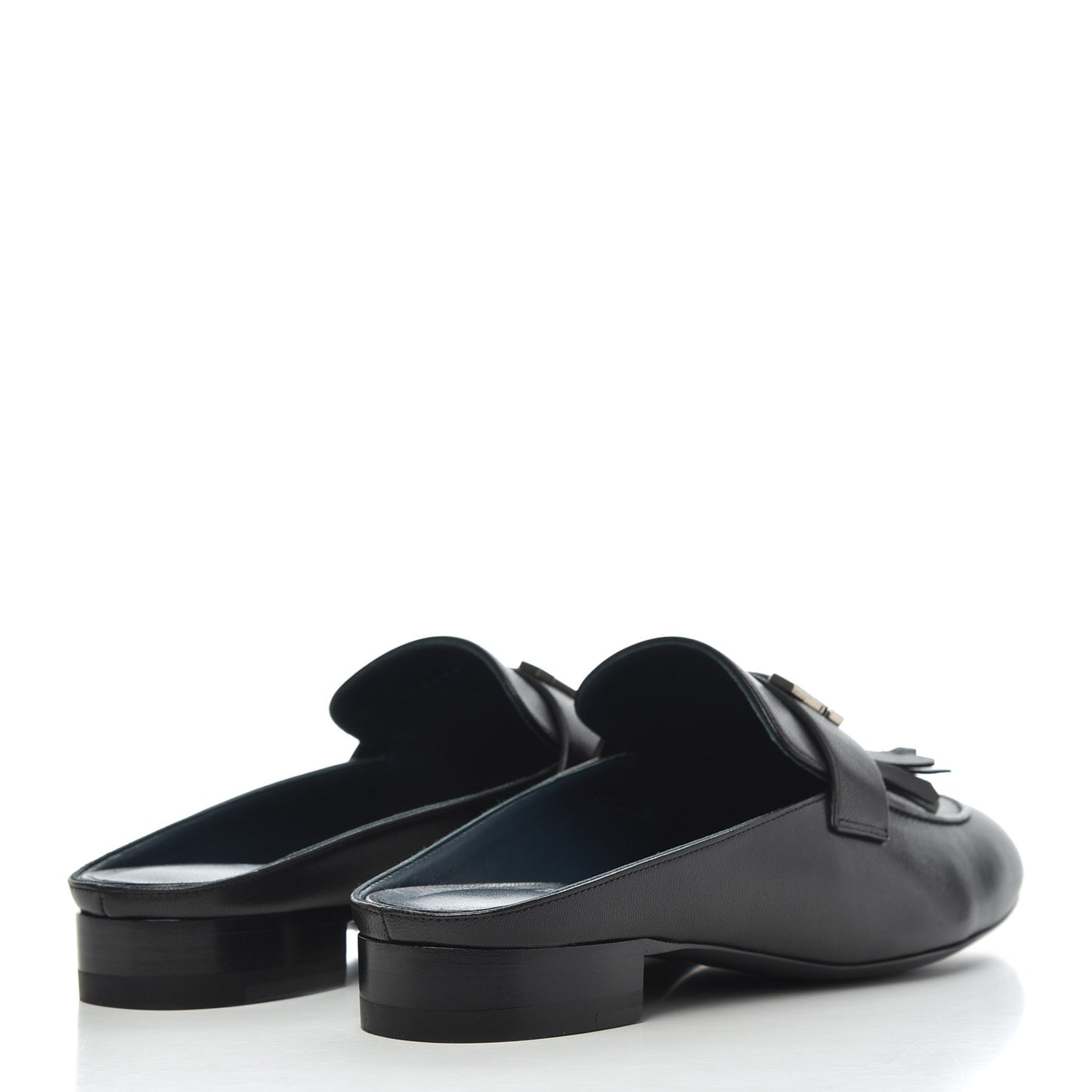 Goatskin Rivoli Mules 37.5 Black
