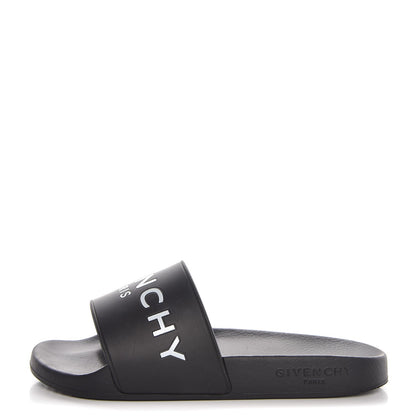 Givenchy Rubber Logo Pool Slide Sandals 35 Black 1 of 11