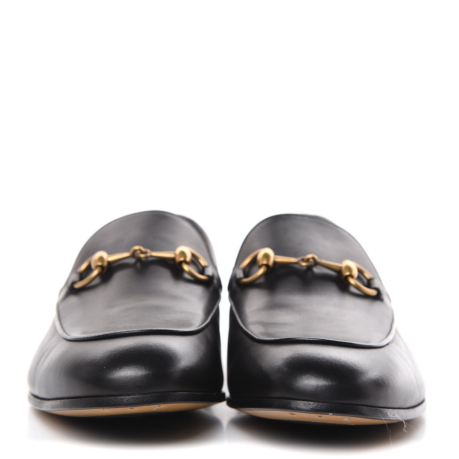 Gucci Calfskin Horsebit Mens Jordaan Loafers 7 Black 2 of 11
