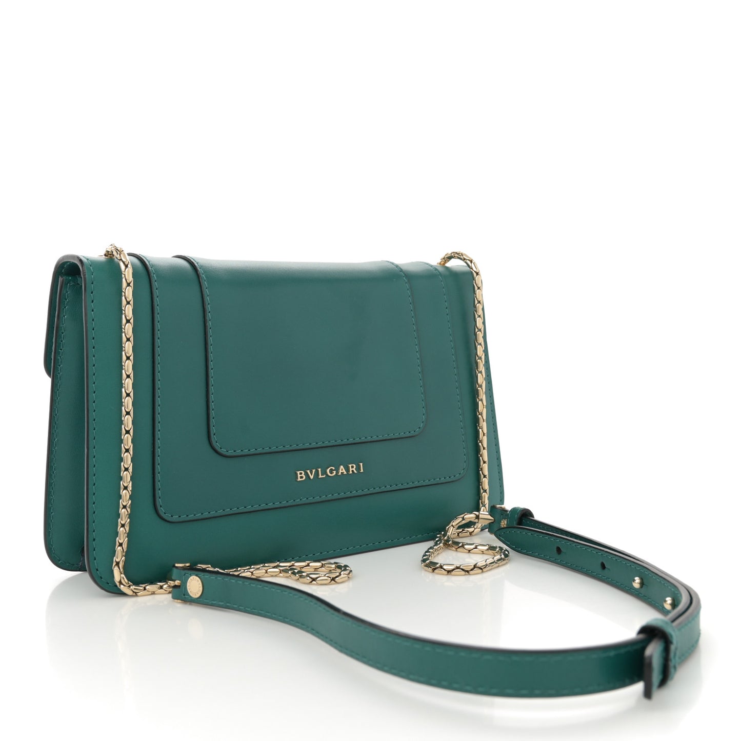 Calfskin Serpenti Forever Crossbody Bag Emerald Green