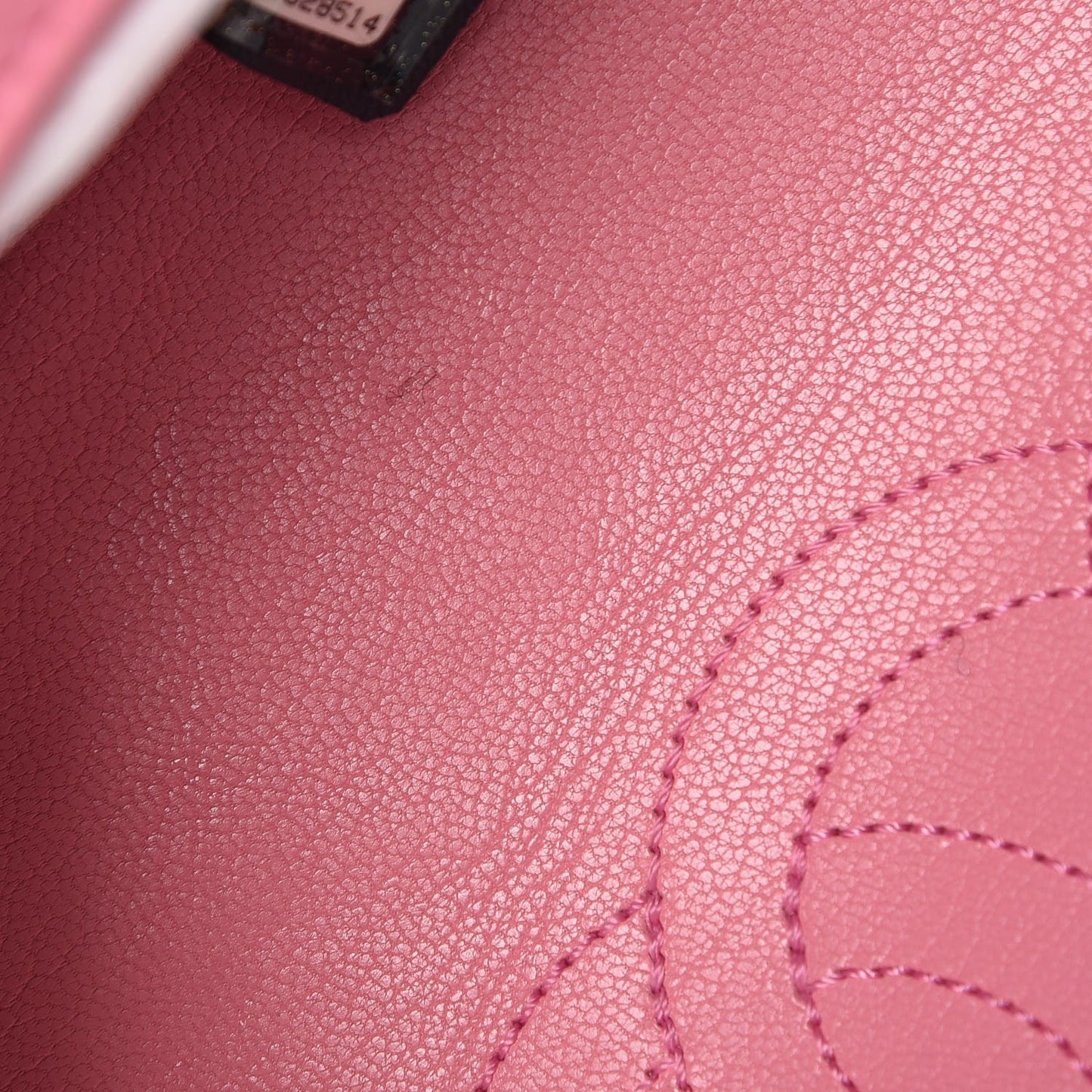 Shiny Goatskin Quilted Small Double Carry Waist Chain Flap Pink