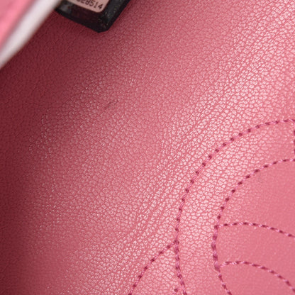 Chanel Shiny Goatskin Quilted Small Double Carry Waist Chain Flap Pink 11 of 12