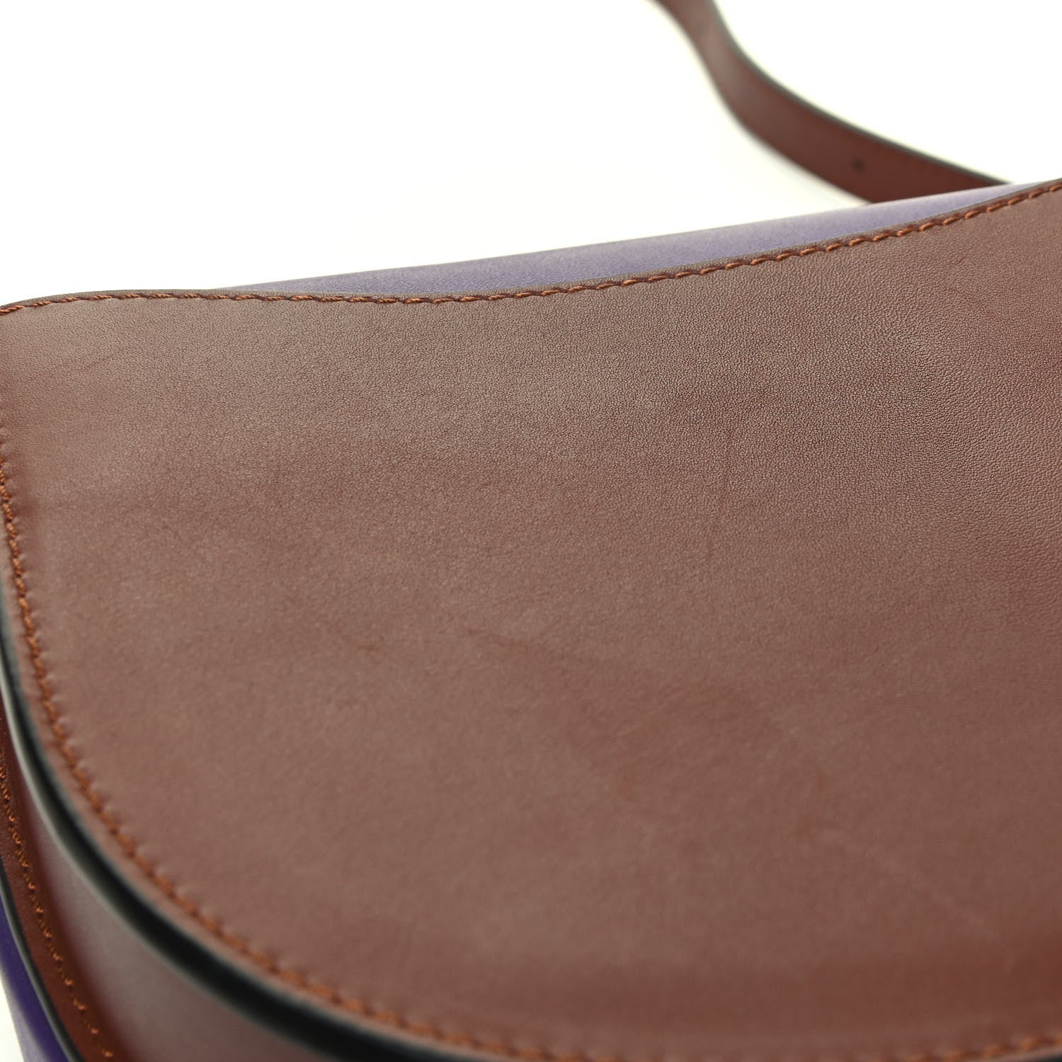 Loewe Soft Calfskin Heel Duo Purple Cognac 3 of 3