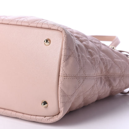 Christian Dior Coated Canvas Cannage Medium Panarea Tote Rosato 7 of 10