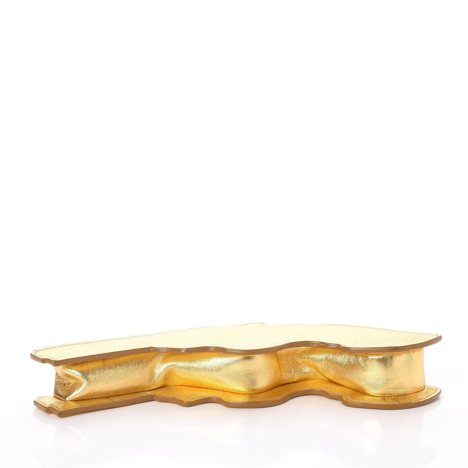 Saint Laurent Metallic Calfskin Gun Clutch Gold 4 of 6