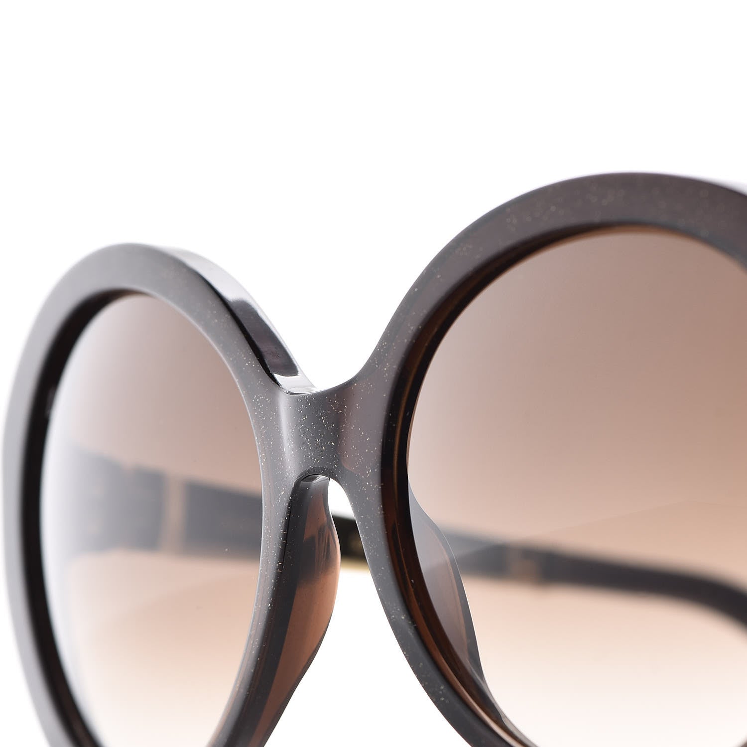 Louis Vuitton Petit Soupcon Rond Sunglasses Z0490W Brown Glitter 8 of 9