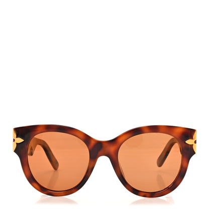 Louis Vuitton Acetate Flower Edge Round Sunglasses Z1778E Tortoise 2 of 7
