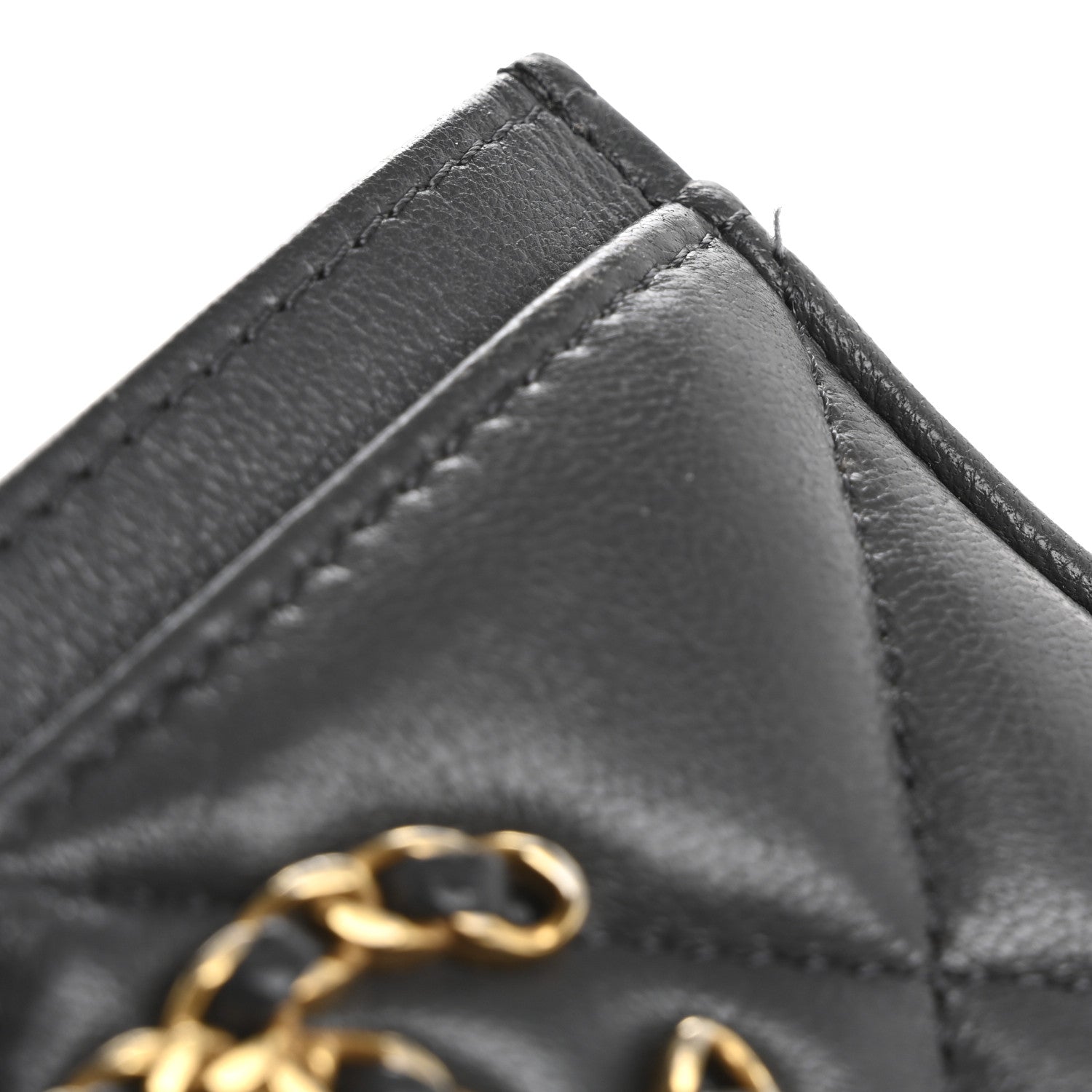 Chanel Lambskin Quilted Chanel 19 Card Holder Grey 15 of 16