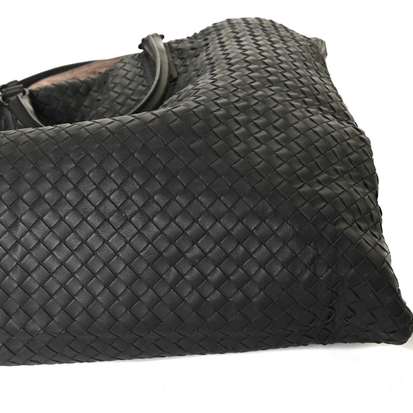 Nappa Intrecciato Maxi Convertible Tote Grey