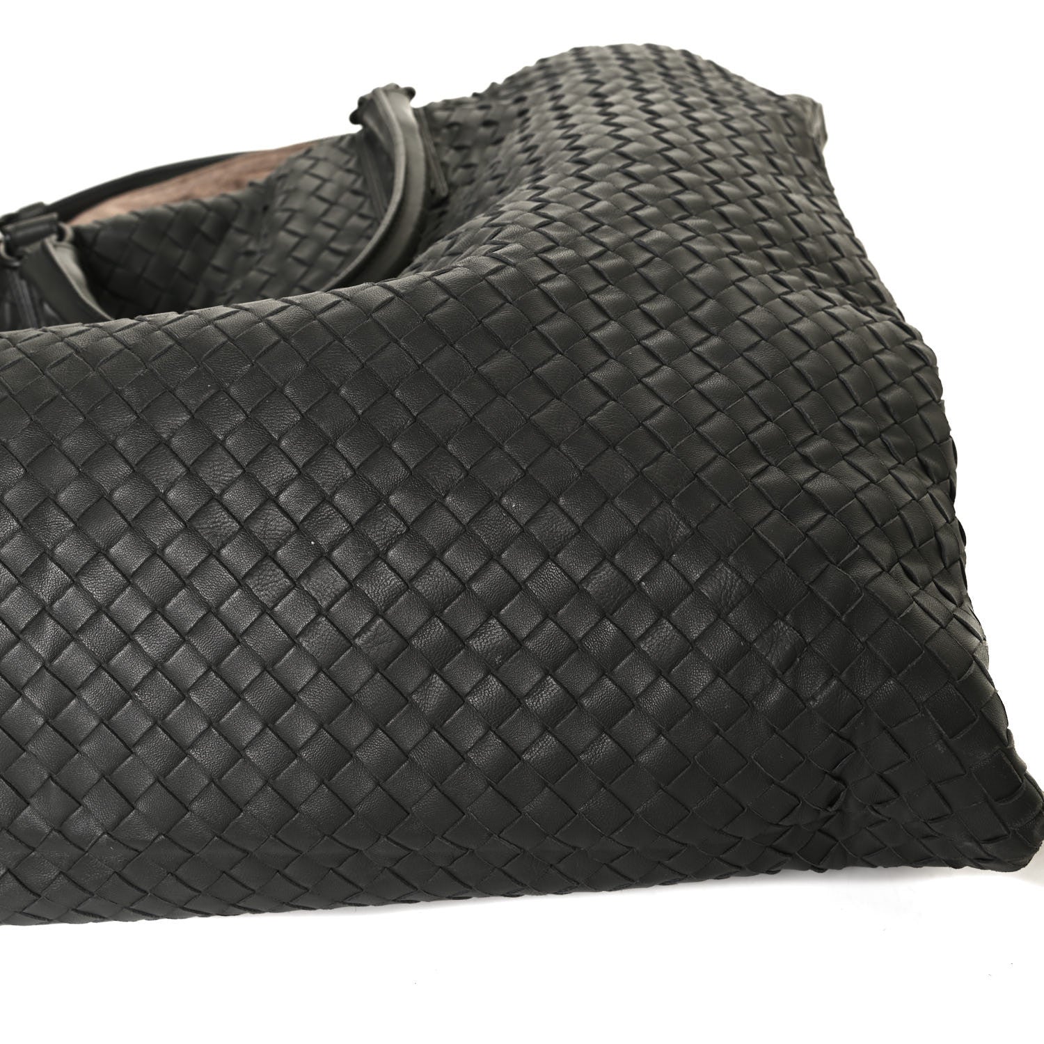 Bottega Veneta Nappa Intrecciato Maxi Convertible Tote Grey 11 of 12