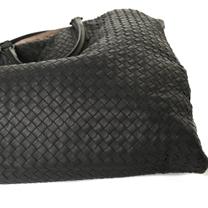 Bottega Veneta Nappa Intrecciato Maxi Convertible Tote Grey 11 of 12